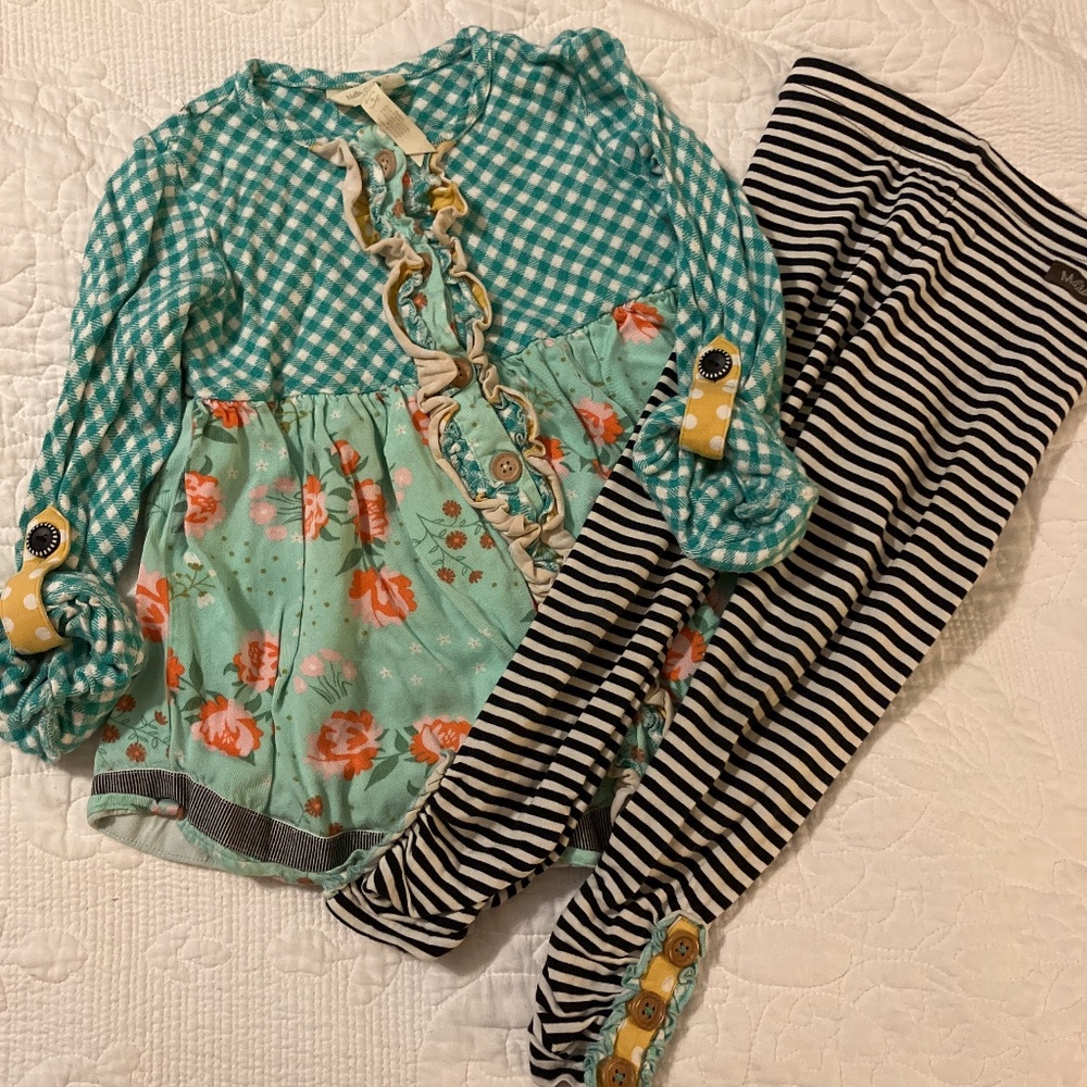 Matilda Jane x Joana Gaines Magnolia  outfit, size 6 top, size 4 pants